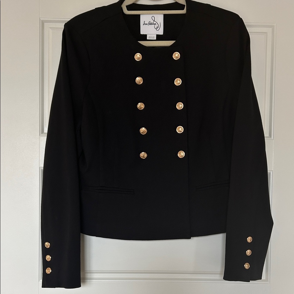 Sam Edelman Black Blazer with Gold Buttons